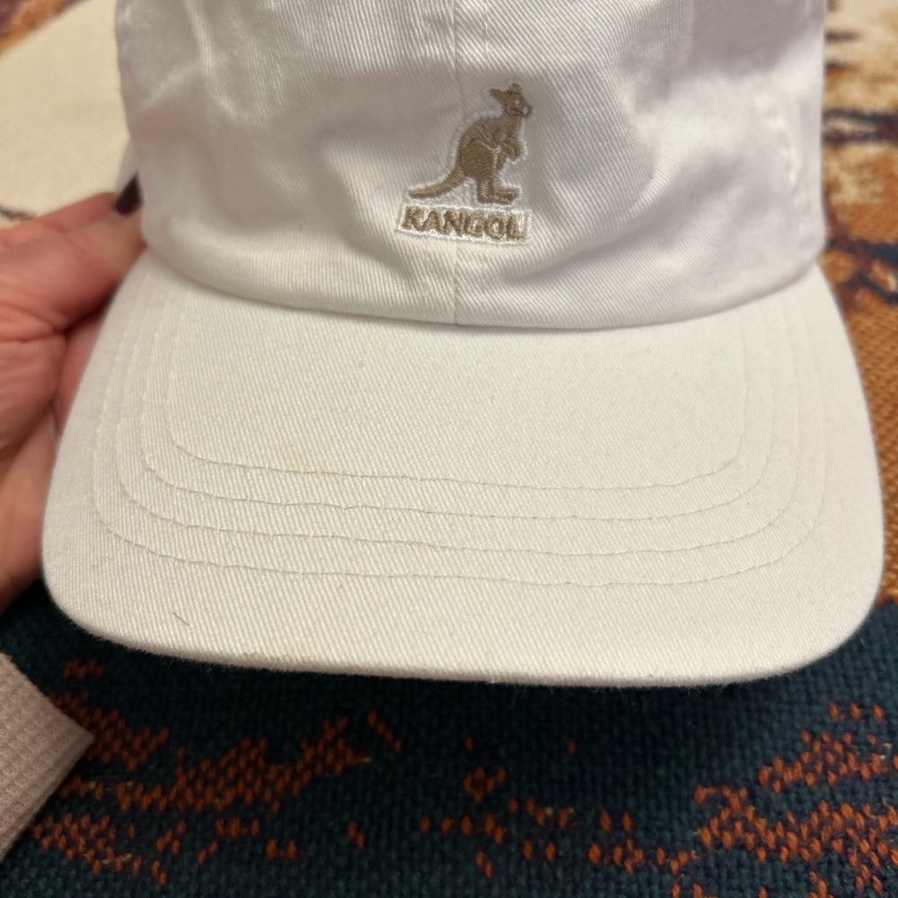 Kangol Washed Baseball Adjustable Cap White. - image 8